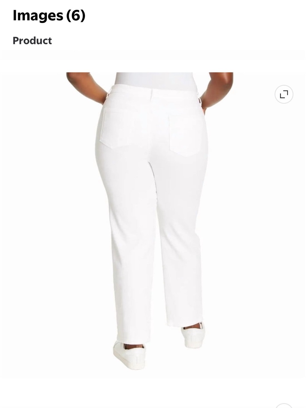 Gloria Vanderbilt White Women's Tapered-Leg Jeans. Size 14 Short NEW - Picture 2 of 3